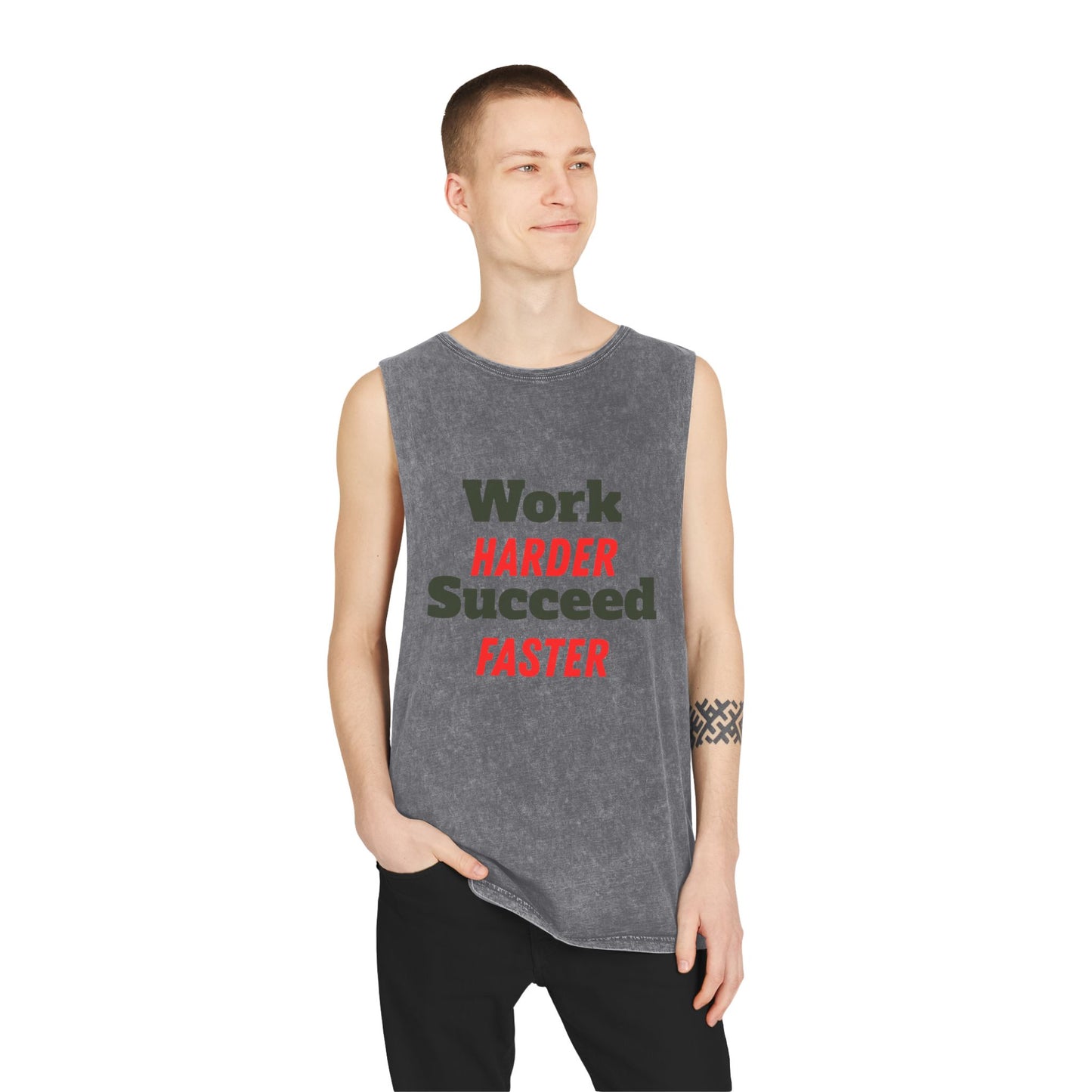 Stonewash Workout Tank Top