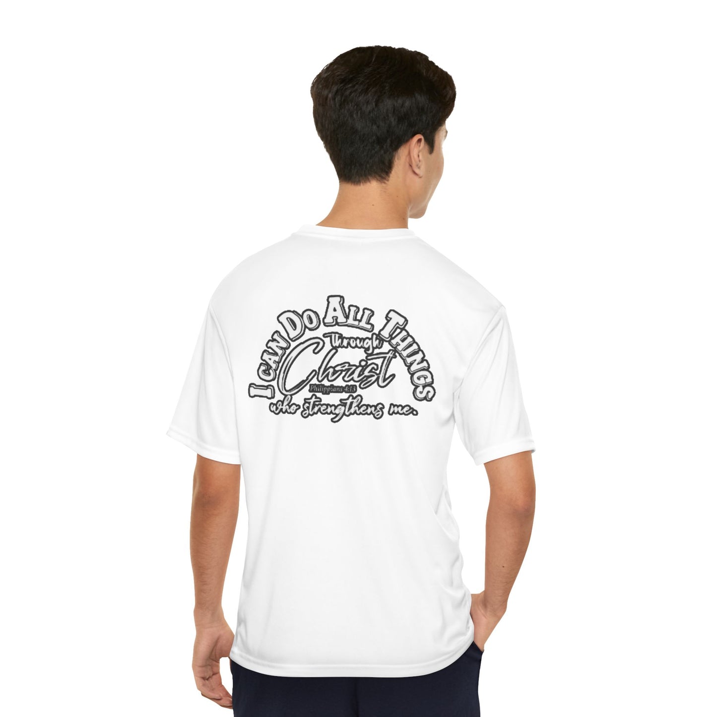Athletic Performance T-Shirt - Phillipians 4:13 Men's Motivation Tee