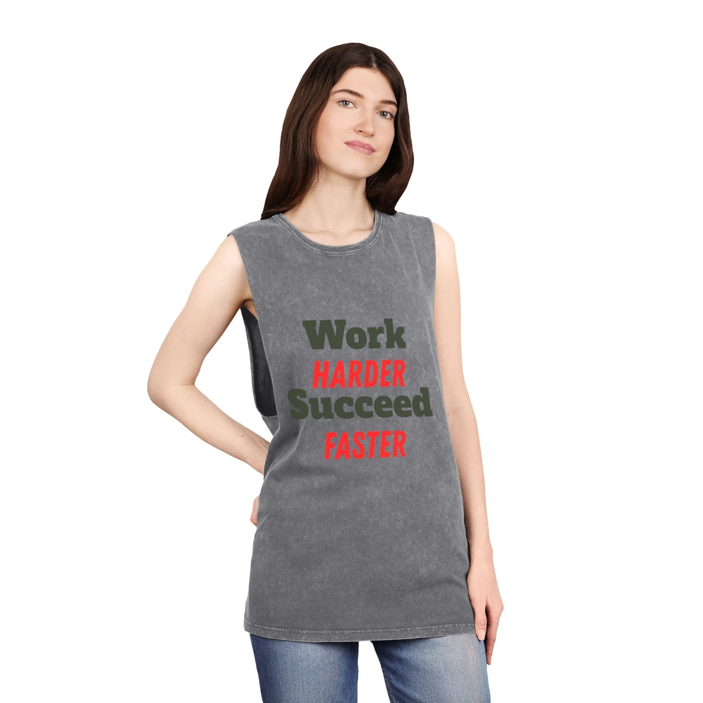 Stonewash Workout Tank Top