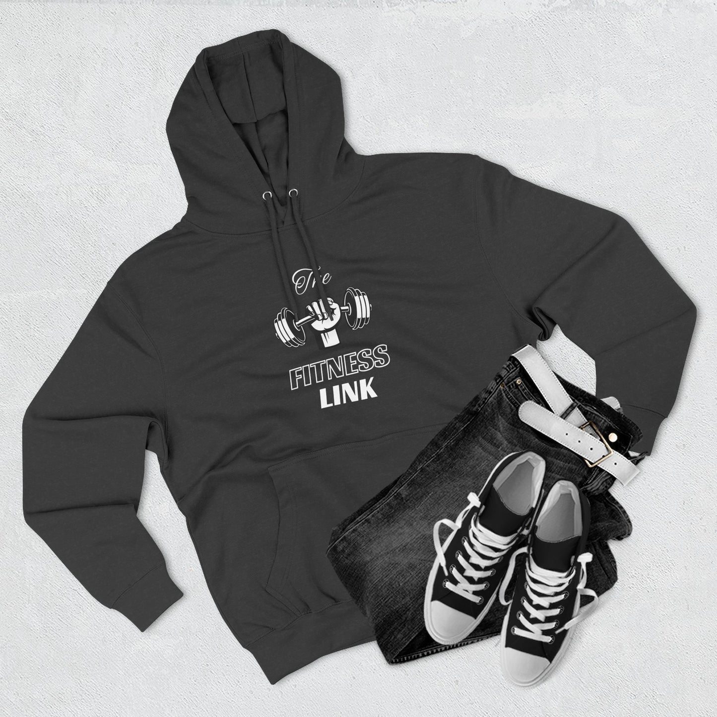 Fitness Link Three-Panel Fleece Hoodie - S.T.Y. Design