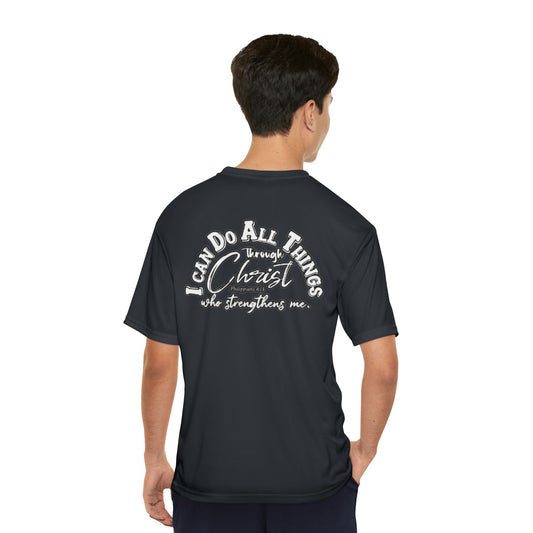 Athletic Performance T-Shirt - Phillipians 4:13 Men's Motivation Tee